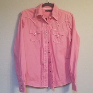 Womens Cruel Girl pearl snap shirt